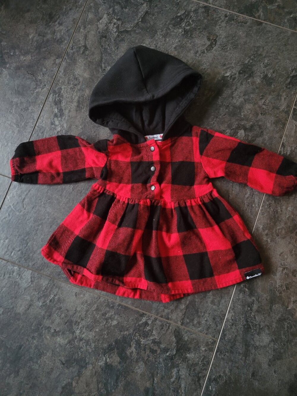 0-3 Month Flannel Dress